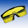 Yellow Lens Safety Glasses W/ Black Rim (Closeout)